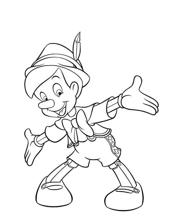 Dibujos para colorear - Pinocho Dibujos para colorear - Pinocho
