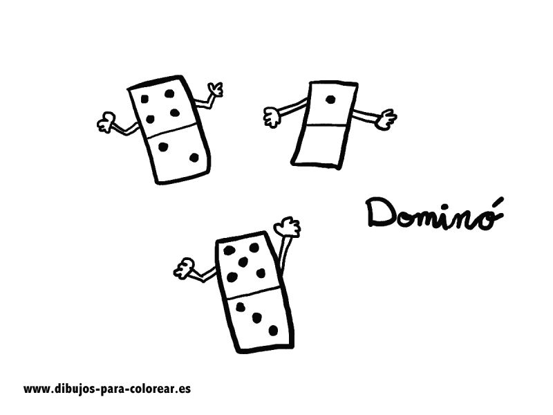 Dibujos para colorear - El Domino Dibujos para colorear - El Domino