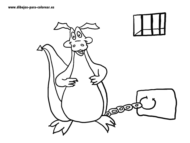 Dibujos para colorear - dragon mazmorra Dibujos para colorear - dragon mazmorra